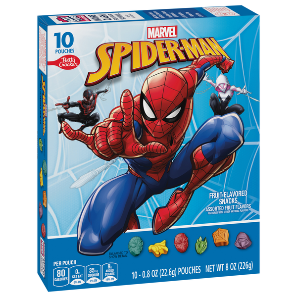Betty Crocker Fruit Flavored Snacks Assorted Fruit Flavors Marvel