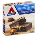 Atkins Caramel Double Chocolate Crunch Snack Bars 5-1.55 oz. Bars