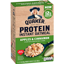 Quaker Protein Apple Cinnamon Instant Oatmeal 6-2.11oz. Packets