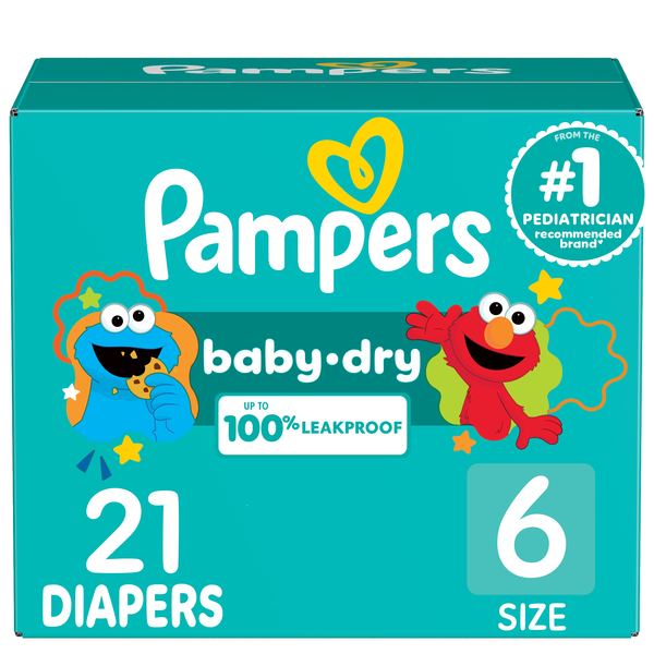 Pampers Baby Dry Size 6 Diapers | Hy-Vee Aisles Online Grocery