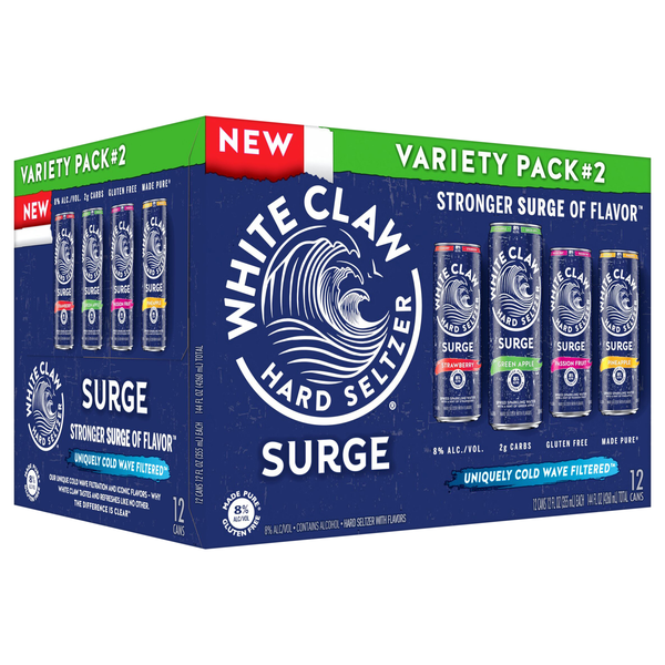 White Claw Hard Seltzer, Surge, Variety Pack No. 2, 12Pk | Hy-Vee