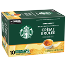 Starbucks Creme Brulee Flavored Coffee K-Cups 10-0.34 oz ea