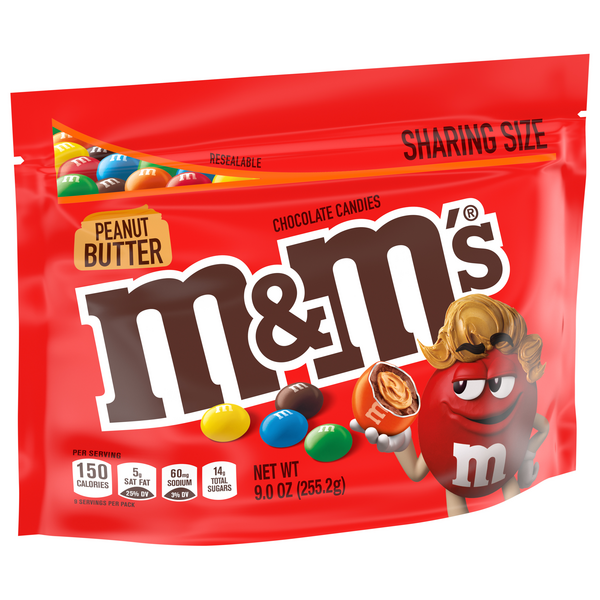 M&M'S Peanut Butter Chocolate Candy, 34 Oz