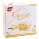 Katz Creme Filled Cupcakes, Lemon 4Ct