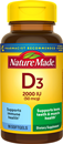 Nature Made Vitamin D3 2000iu Softgels