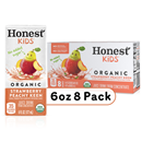 Honest Kids Juice Drink, Organic, Strawberry Peachy Keen 8 Pack
