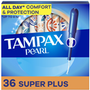 Tampax Pearl Plastic Super Plus Absorbency Unscented Tampons