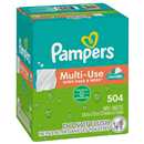 Pampers Baby Wipes Expressions Botanical Rain Scent 9Ct Pop-Top Packs