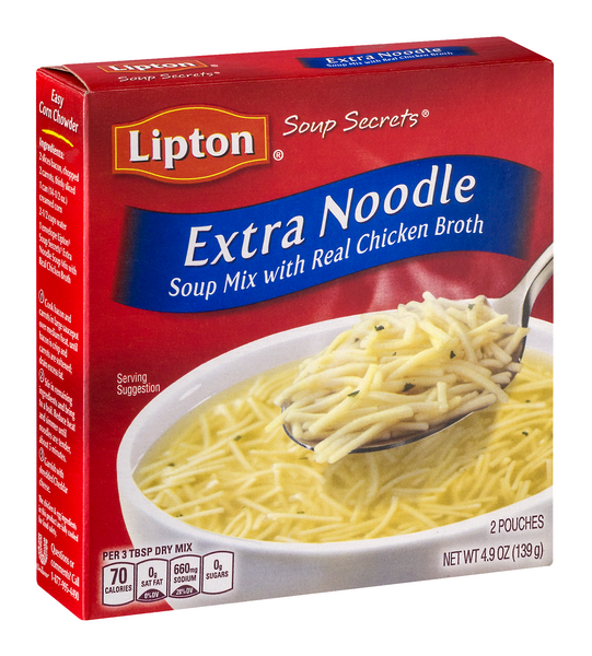 Lipton Noodle Soup Mix, 2 Pouch Box, 5 Pack - Convenient and Delicious  Snack Mix for a Hearty Bowl of Chicken Noodle Soup in the Snacks & Candy  department at