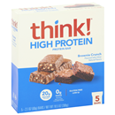 think Brownie Crunch Protein Bars, 5-2.1 Oz Bars