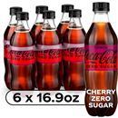 Coca-Cola Zero Sugar Cherry Diet Soda Soft Drink, 6 Pack