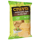 Crav'N Flavor Restaurant Style Tortilla Chips, Lime Flavored