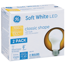 GE LED, Soft White, Classic Shape, 100W