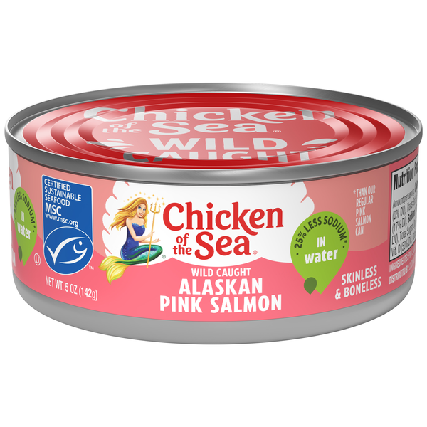 Chicken of the Sea Wild Caught Alaskan Pink Salmon, 25% Less