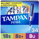 Tampax Pearl Triple Pack With Super/Super Plus/Ultra Absorbency Plastic Unscented Tampons