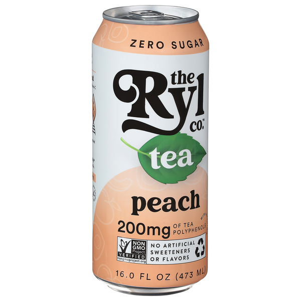The Ryl Co. Zero Sugar Peach Tea 16.0 fl oz | Hy-Vee Aisles Online