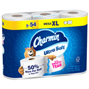 Charmin Toilet Paper Ultra Soft,  Mega XL Rolls, 2-ply Bath Tissue