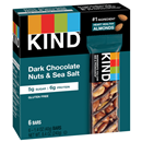 KIND Dark Chocolate Nuts & Sea Salt 6-1.4 oz Bars