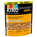KIND Granola, Oats & Honey Clusters With Toasted Coconut, Family Size