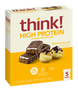 Think! Sweet Treat High Protein Bars, Boston Creme Pie, 5-2.01 oz