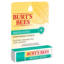 Burt's Bees 100% Natural Medicated Moisturizing Lip Balm with Menthol & Eucalyptus