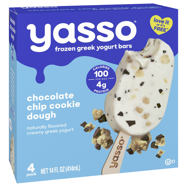 yossyページ Yasso Chocolate Chip Cookie Dough Frozen Greek Yogurt Bars 4-3.5