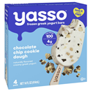 Yasso Chocolate Chip Cookie Dough Frozen Greek Yogurt Bars 4-3.5 Fl Oz