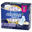 Always Maxi Pads Size 5 Extra Heavy Overnight with Wings
