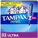 Tampax Pearl Tampons Ultra Absorbency with LeakGuard, Unscented
