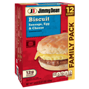 Jimmy Dean Sausage, Egg & Cheese Biscuit Sandwiches 12Ct
