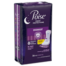 Poise Pads, Overnight, Extra Coverage, 6 Drop