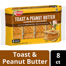 Keebler Toast & Peanut Butter Sandwich Crackers, 8-1.38 oz Packages