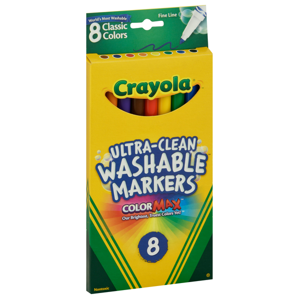 Crayola Super Tips Washable Scented Markers 50 ct, 50 pk - Fry's