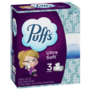 Puffs Ultra Soft Non-Lotion Facial Tissue, 3-124Ct
