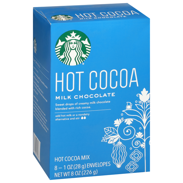 Starbucks Hot Cocoa Mix, Milk Chocolate, 8-1 oz Envelopes | Hy-Vee
