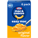Kraft Easy Mac Original Flavor Macaroni & Cheese Dinner 6Pk