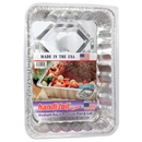 Handi-Foil Eco-Foil 15-13/16 x 11-5/16 x 2-7/8 in. Medium Rack Roaster Pan & Lid