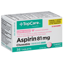 TopCare Aspirin 81mg Chewable Cherry Flavored Tablets