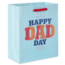 Hallmark 6.5" Small Father's Day Gift Bag (Happy Dad Day On Blue)