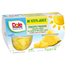 Dole Pineapple Tidbits In 100% Pineapple Juice 4-4 oz Cups