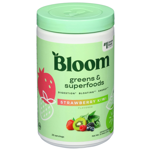 Bloom Greens & Superfoods, Strawberry Kiwi | Hy-Vee Aisles Online