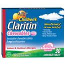 Claritin Children's Chewables Indoor & Outdoor Allergies, Bubble Gum