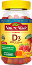 Nature Made Vitamin D3, Adult Gummies, Strawberry, Peach & Mango, Value Size