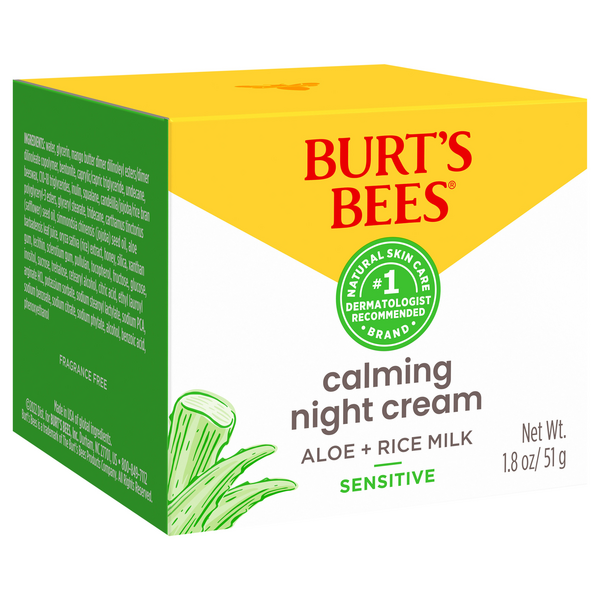 Burt's Bees Sensitive Night Cream - HelloSupermarket