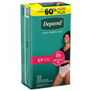 Depend Fit-Flex Underwear For Women, Maximum Absorbency Small Tan