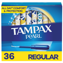 Tampax Pearl Plastic Regular Absorbency Unscented Tampons