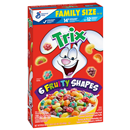General Mills Trix, 6 Fruity Shapes, Family Size