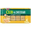 Club & Cheddar Sandwich Crackers, 8-1.38 oz Packages