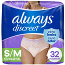 Always Discreet Underwear for Women, Maximum, Small/Medium