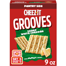 Cheez-It Grooves Crunchy Cheese Crackers Sharp White Cheddar